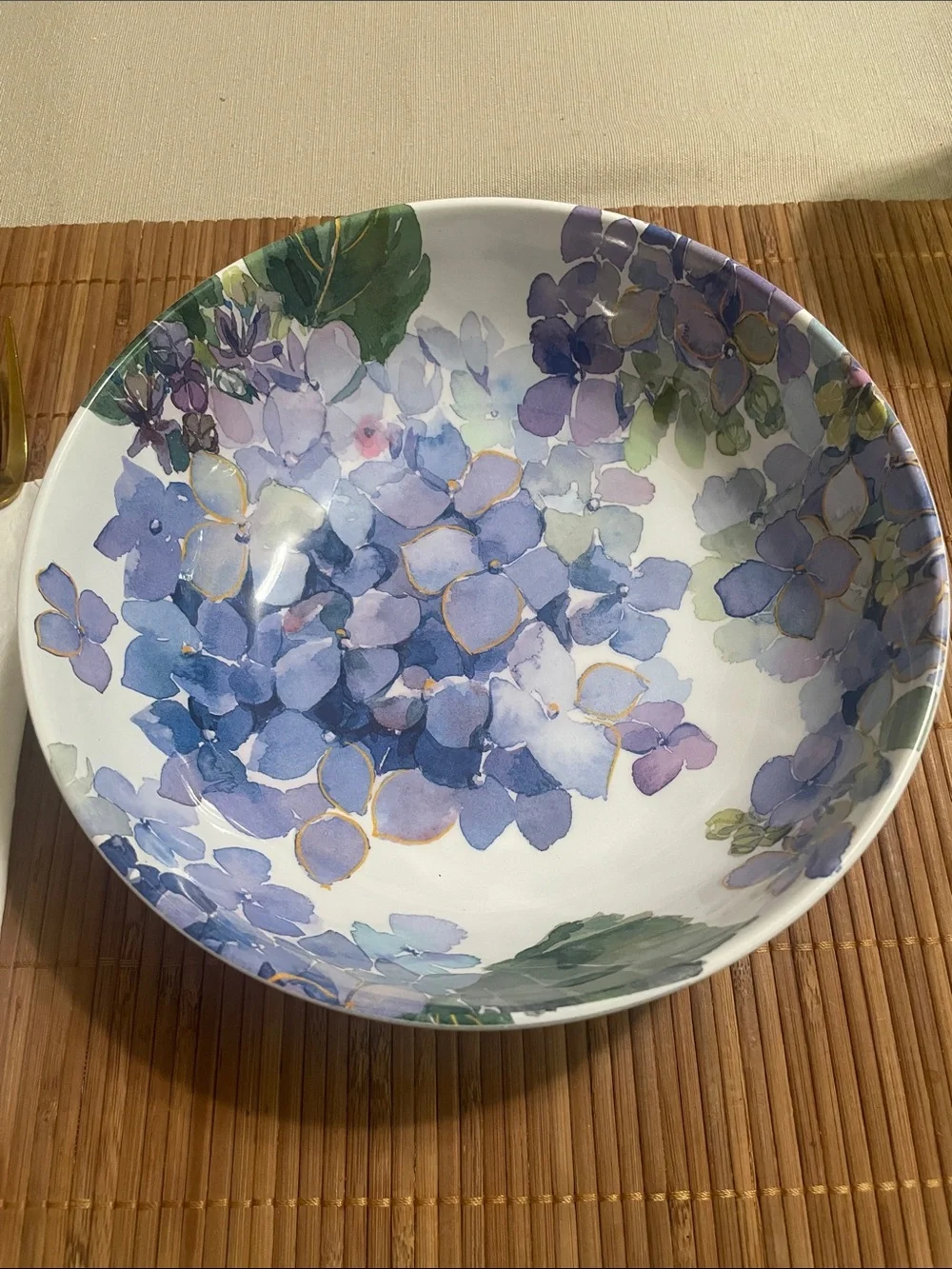Floral Hydrangea Plates  - Elegant Home Dining